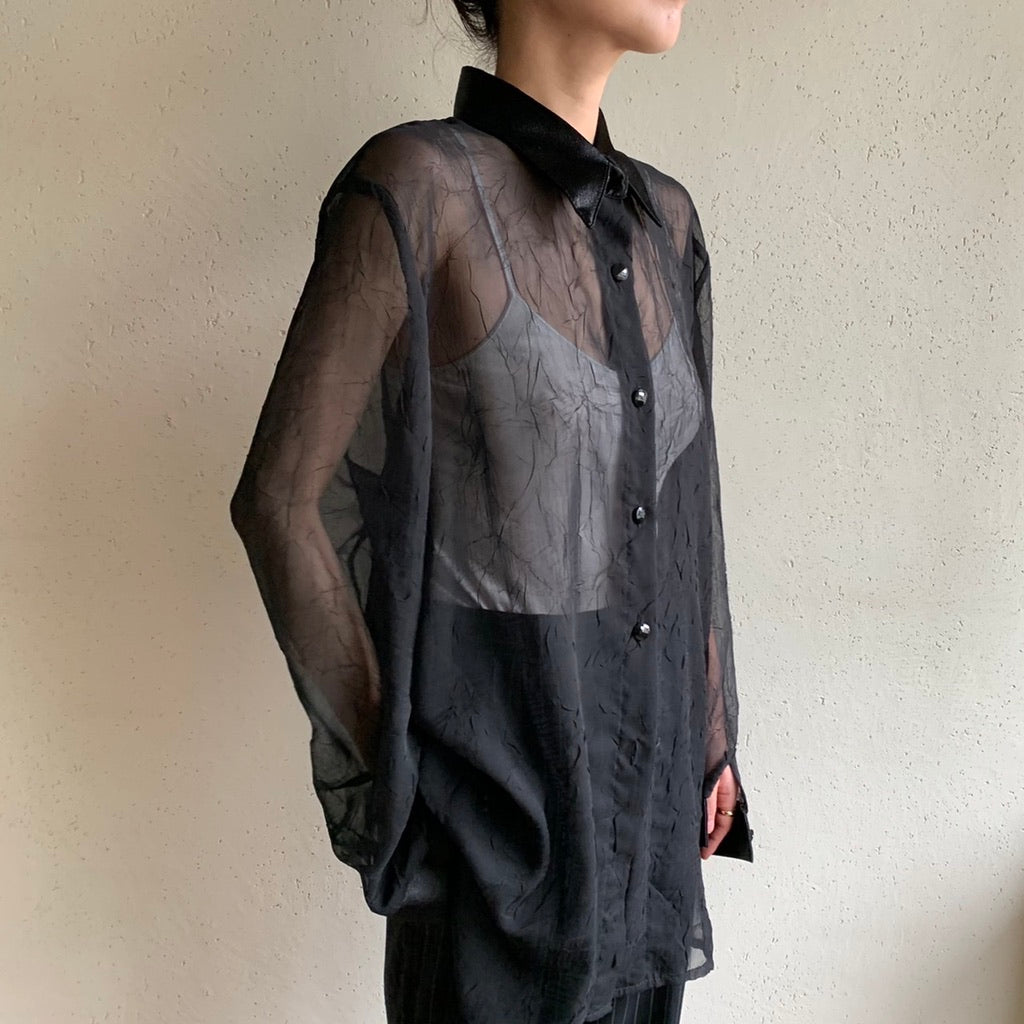 90s Sheer Blouse Made in Canada