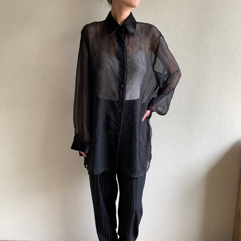 90s Sheer Blouse Made in Canada