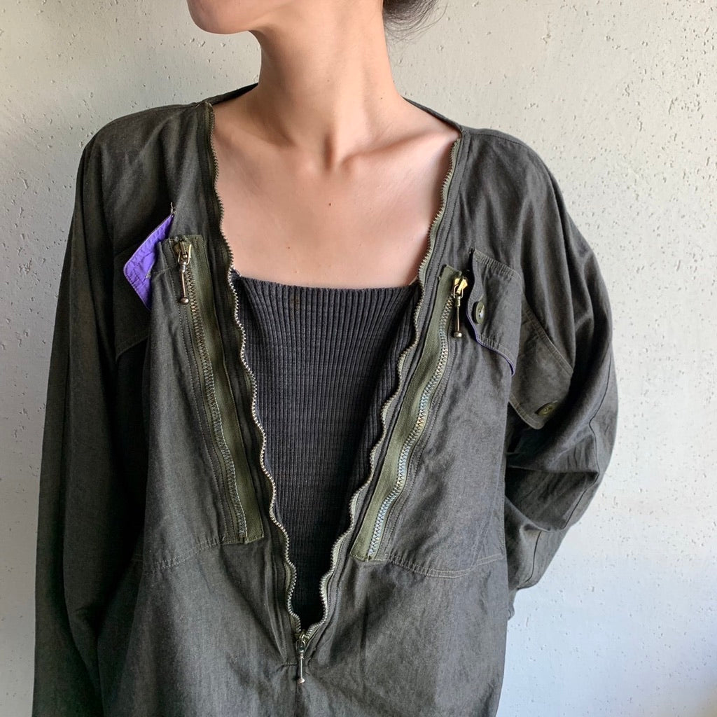 80s Zip Dress Made in Italy