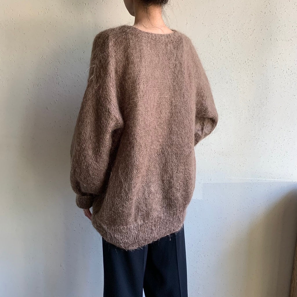 80s Mohair Oversized Hand Knit