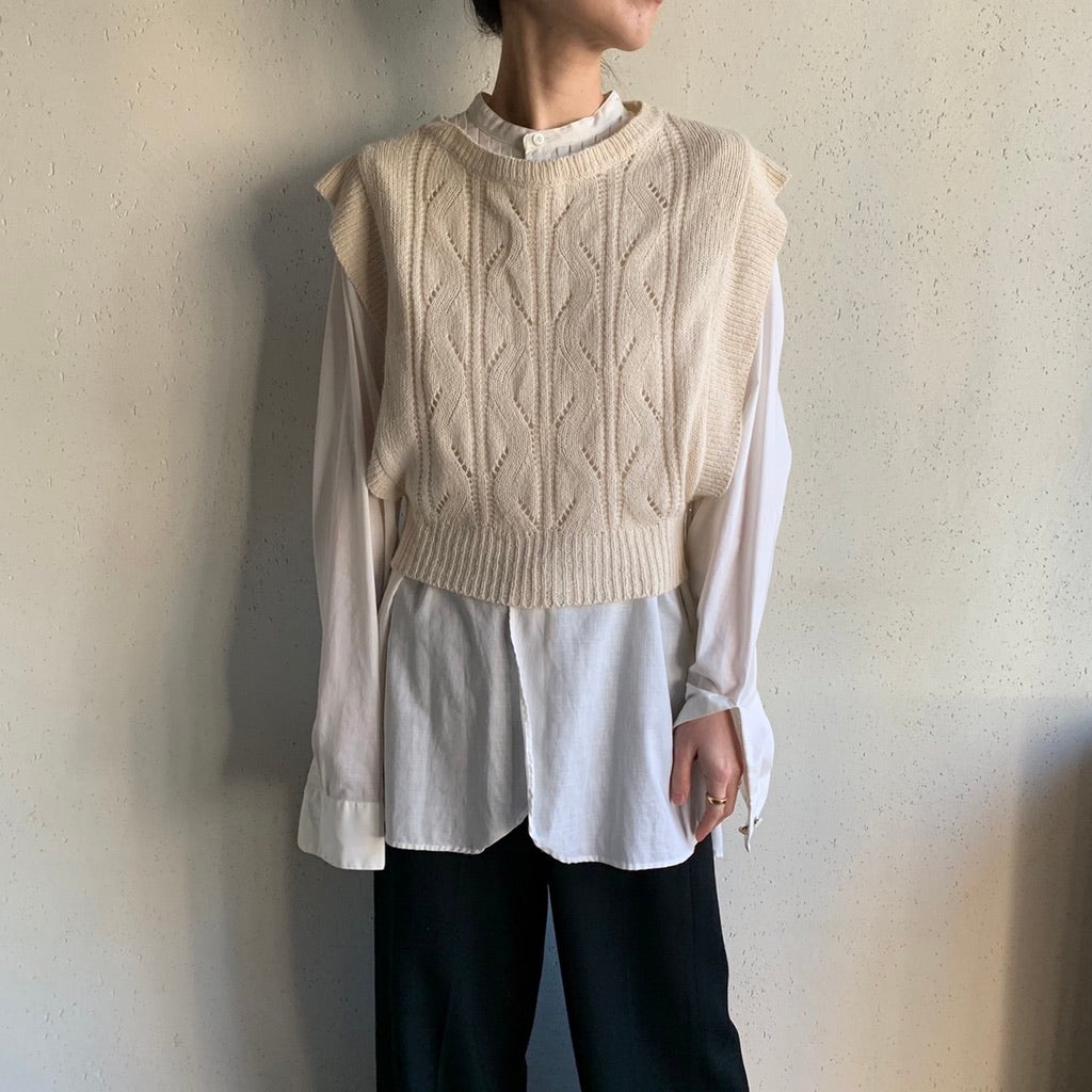 90s Knit Vest Dead Stock