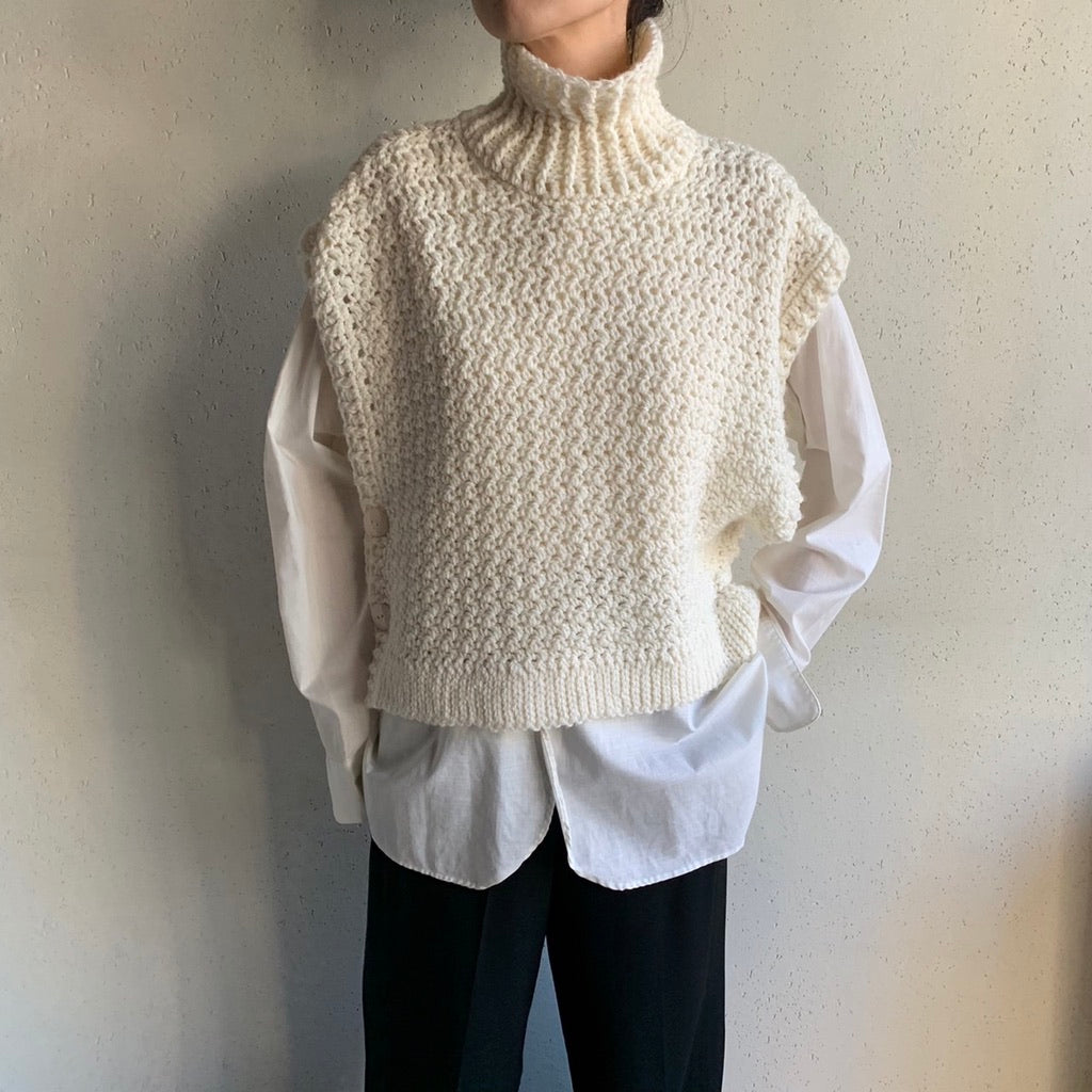 High Neck Knit Vest