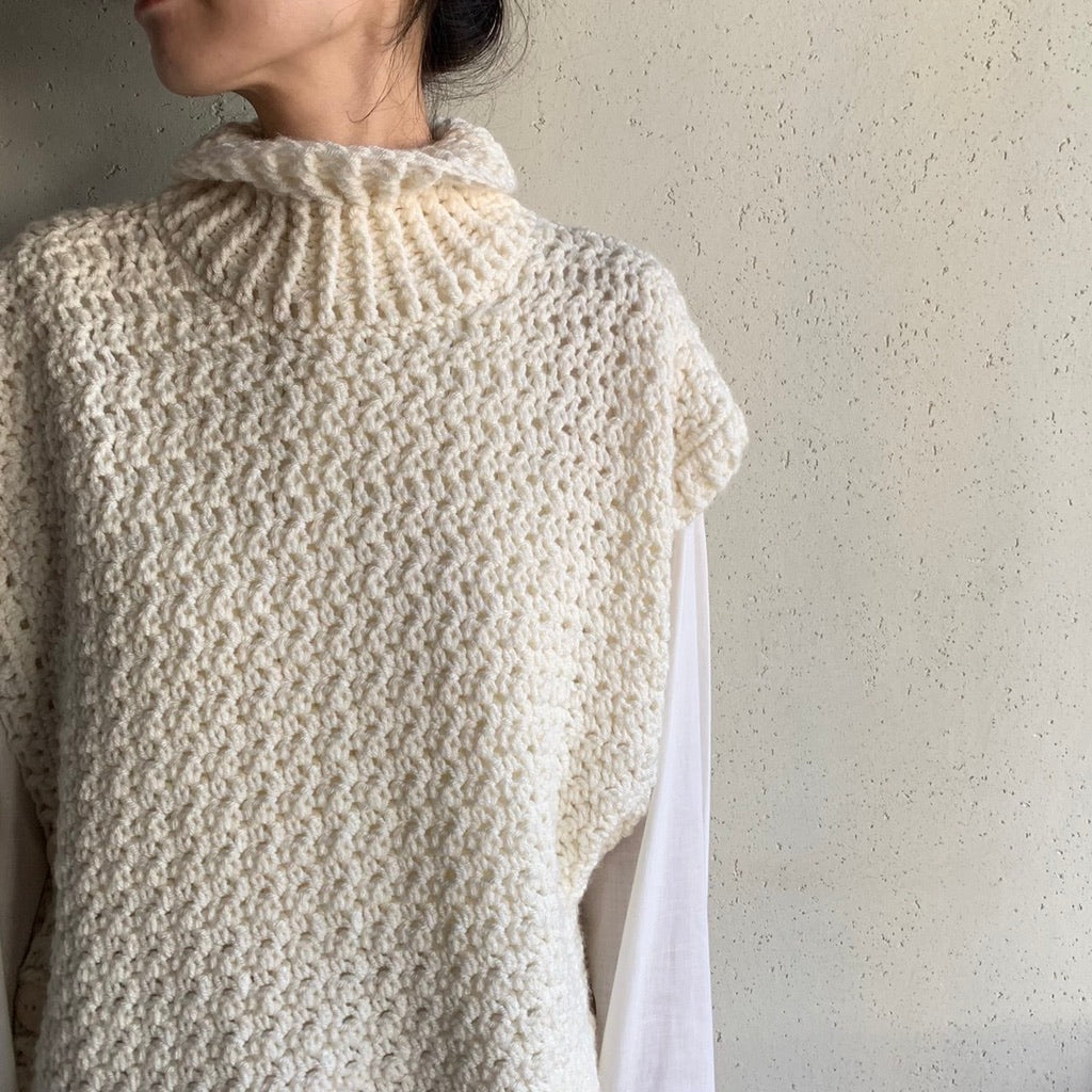 High Neck Knit Vest
