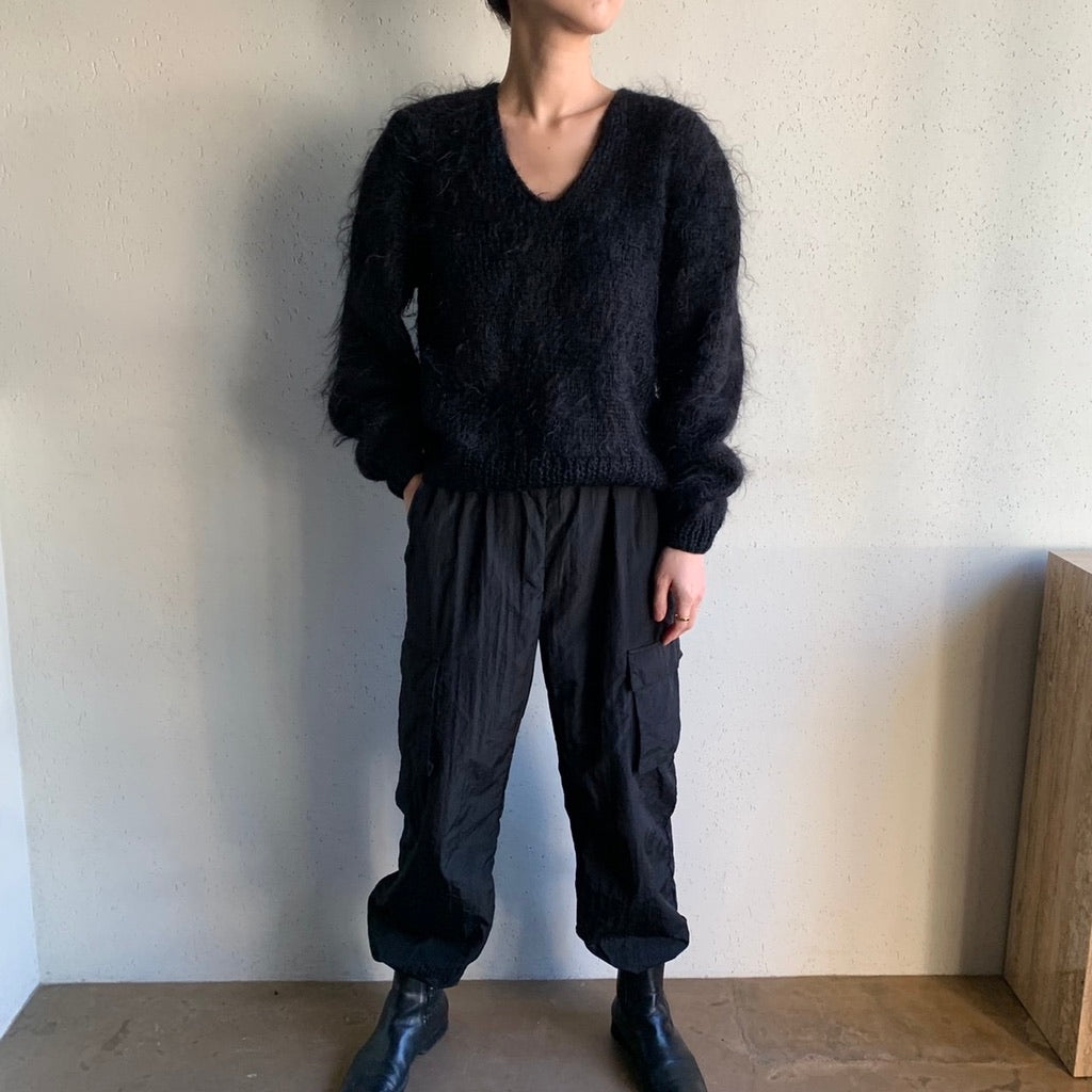 80s Black Knit