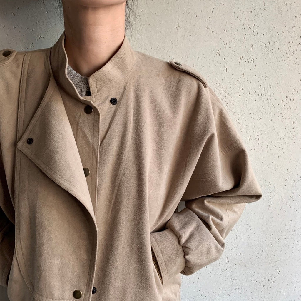 80s EURO Faux Suede Jacket