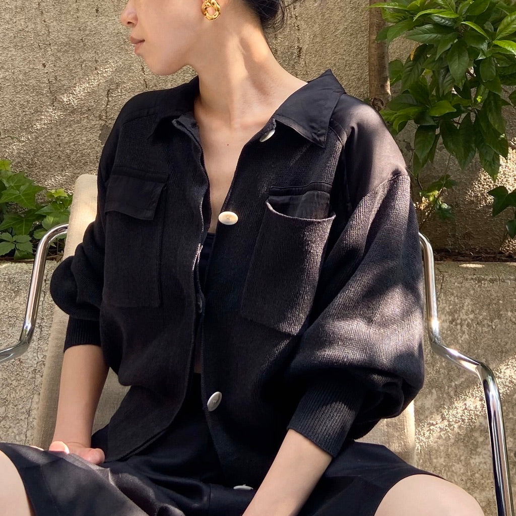 Kraud HIGH-WAIST KNIT PANTS