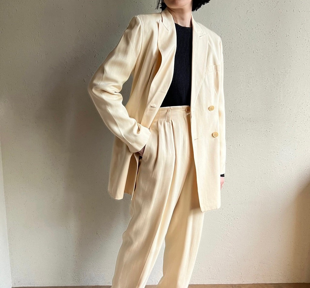 90s "ANN TAYLOR" Silk Two-Piece