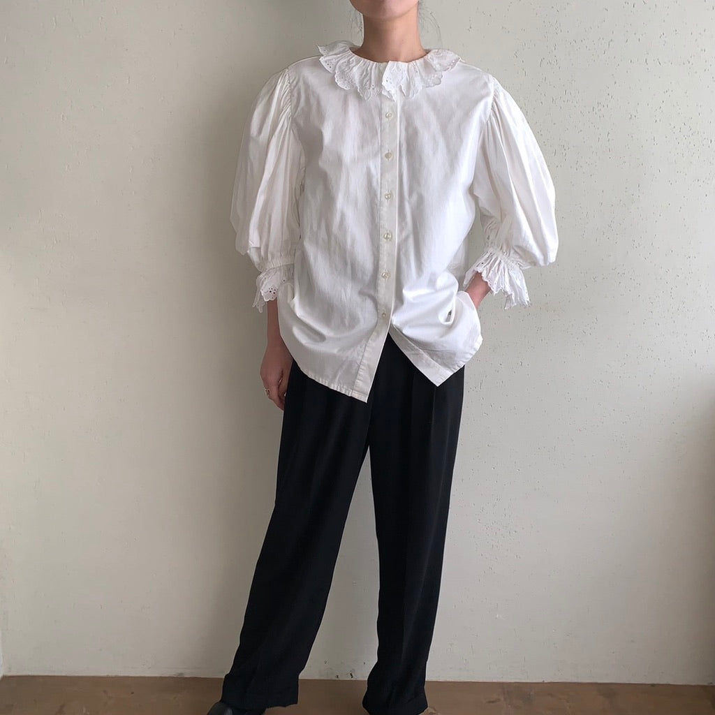 80s Lace Blouse Made in Austria