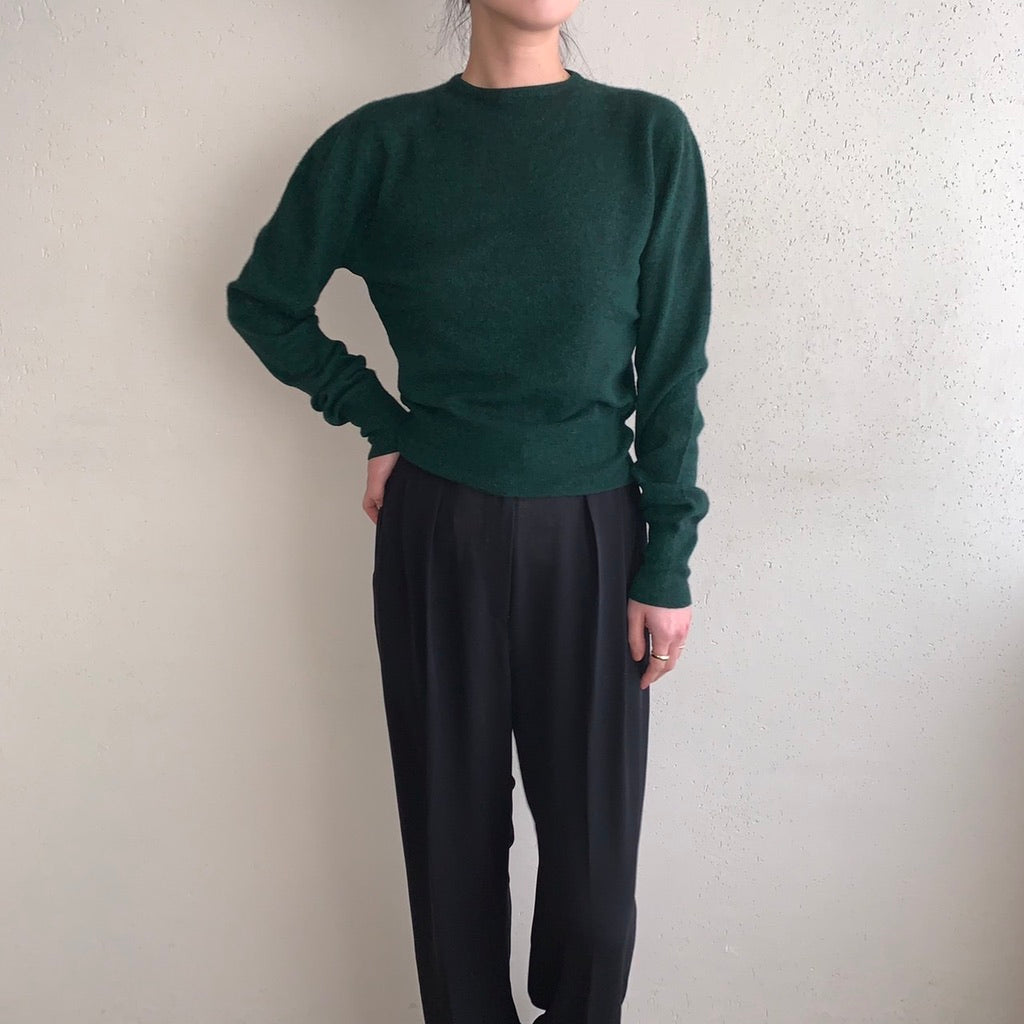 90s Green Light Knit Top