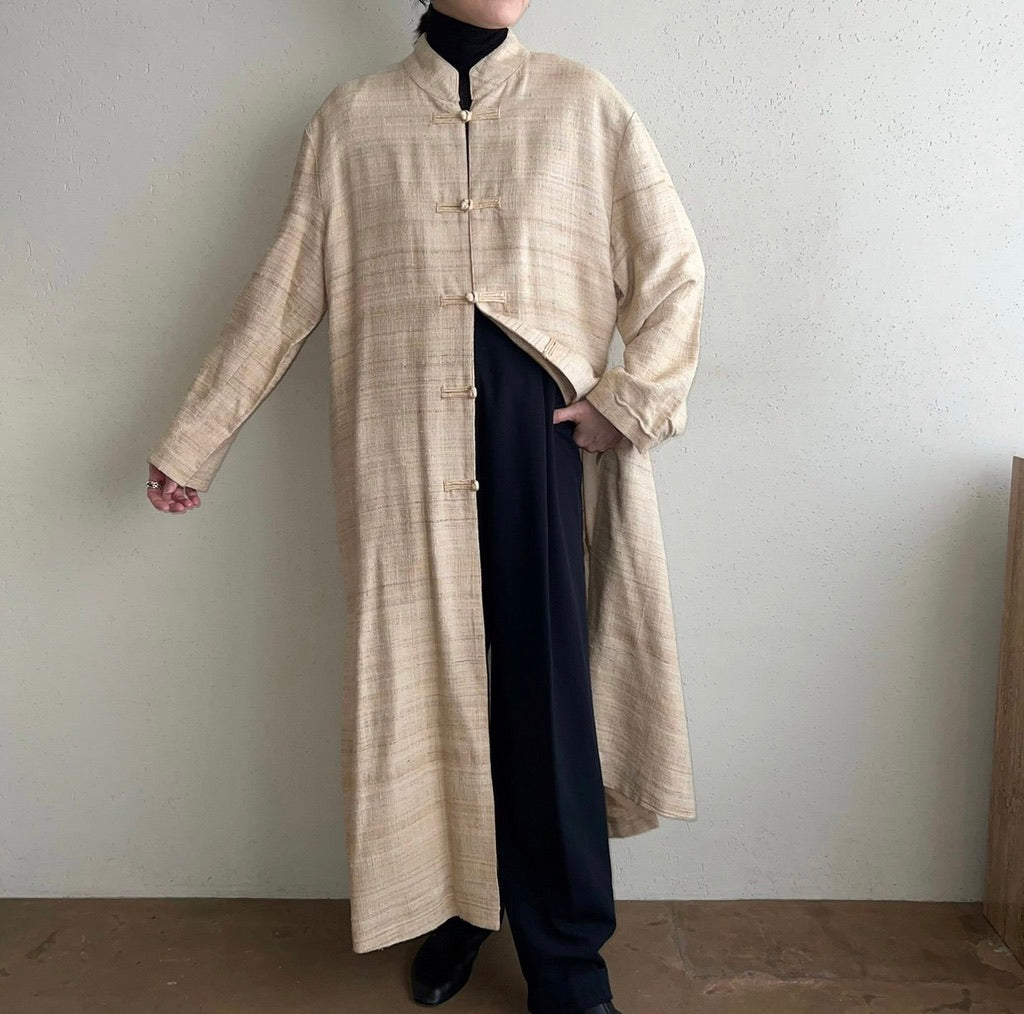90s "ORVIS" Silk Asian Design Robe