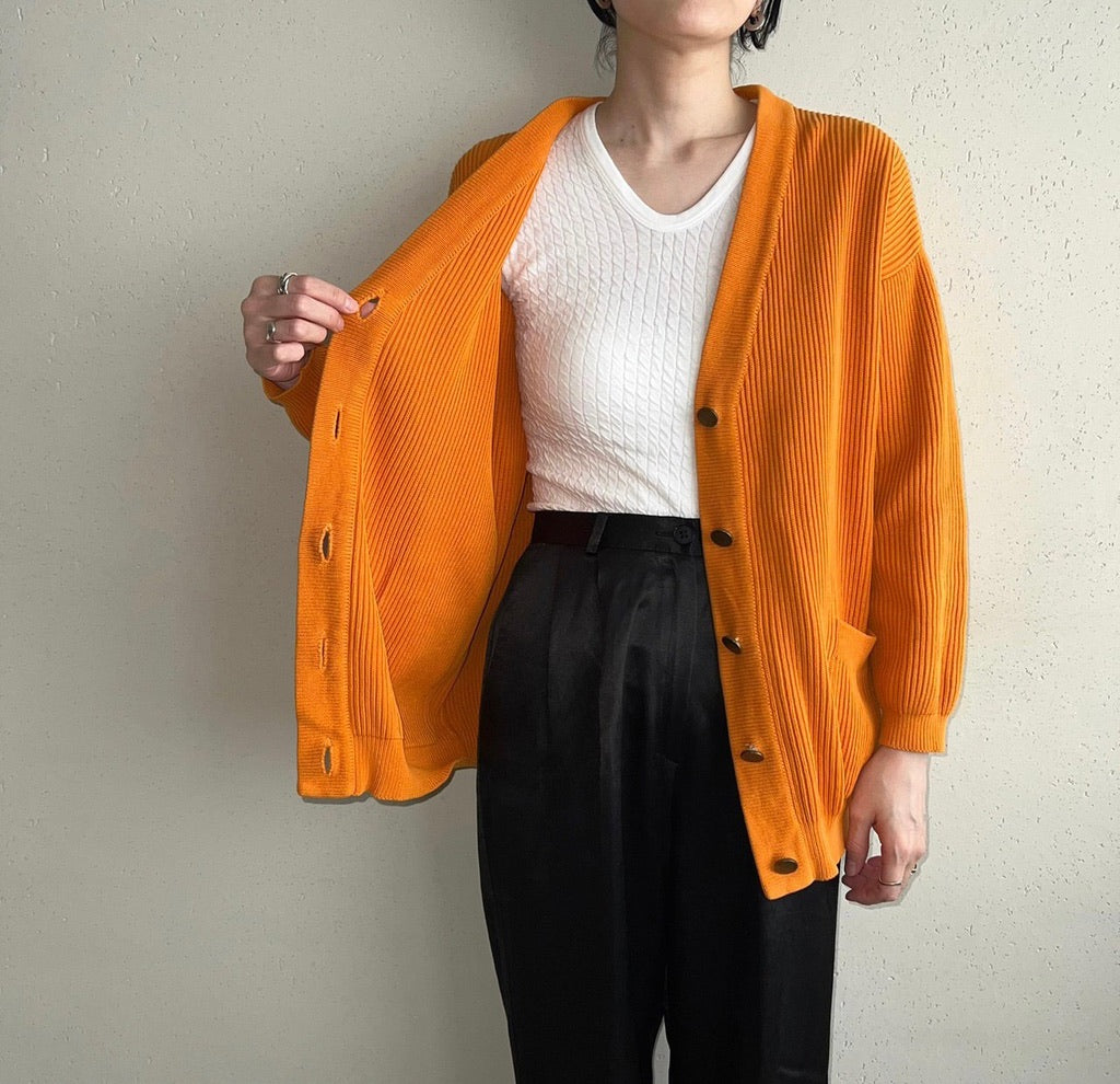 90s Ribbed Cardigan