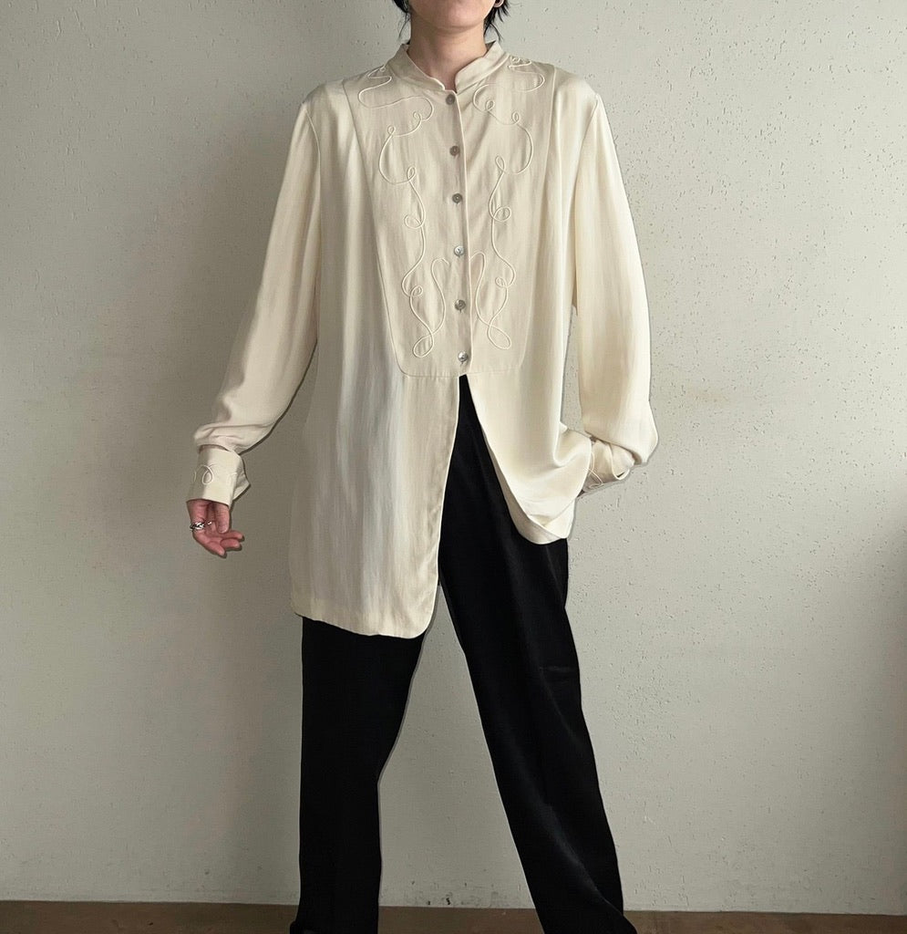 90s Design Silk Blouse