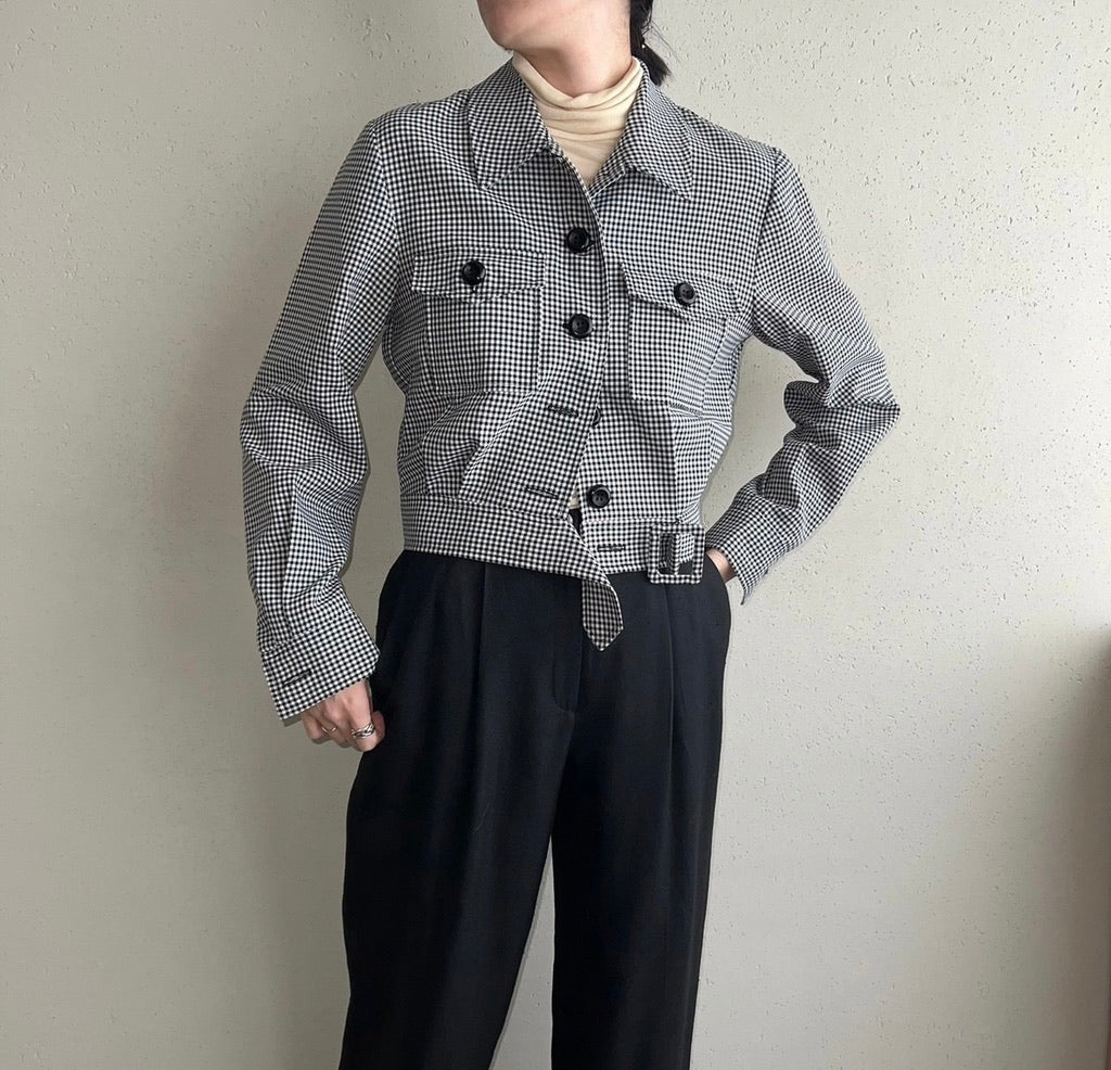90s Plaid Light Jacket Made in USA