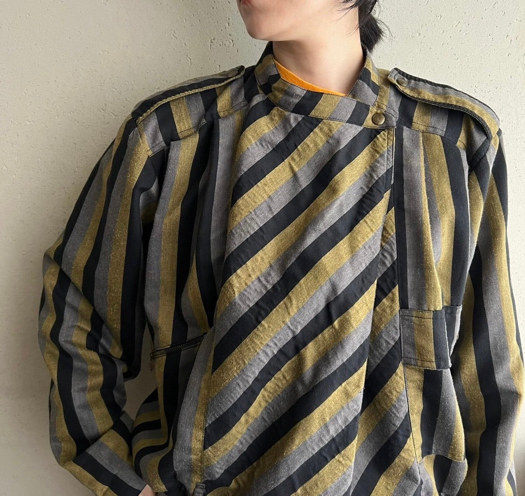 80s EURO Striped Jacket