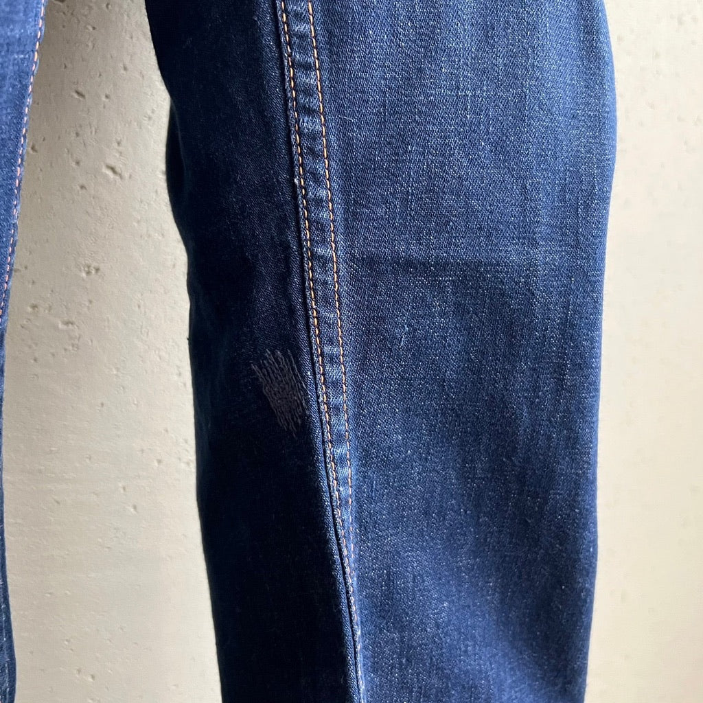 50s Jeannie High Waist Side Zip Denim