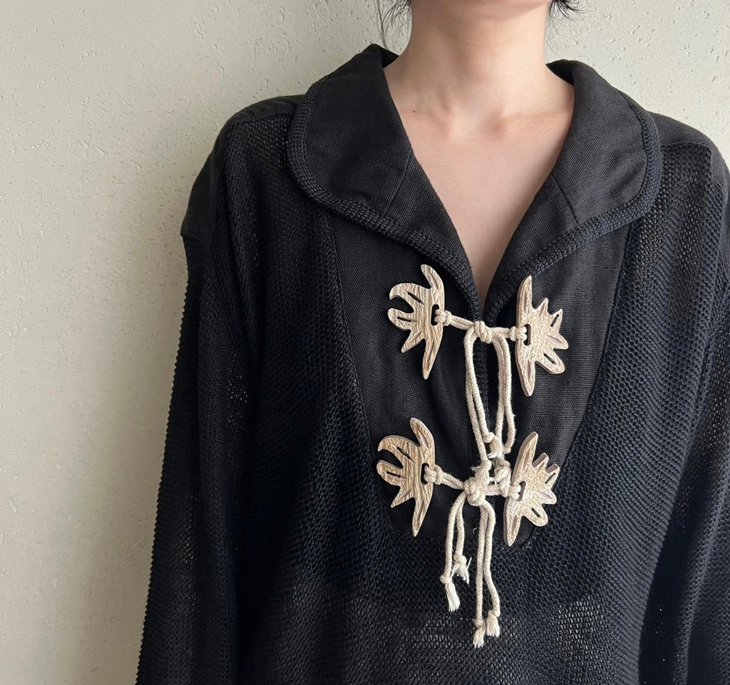 90s EURO Linen Blouse