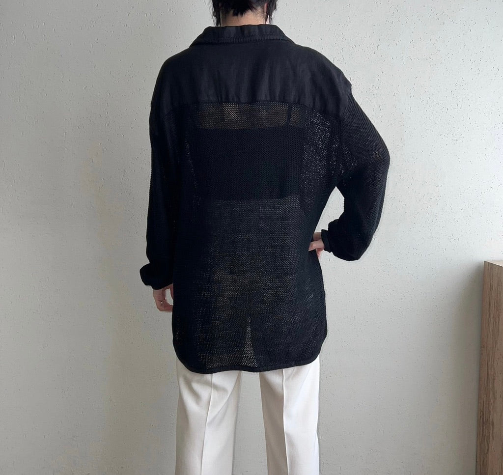 90s EURO Linen Blouse