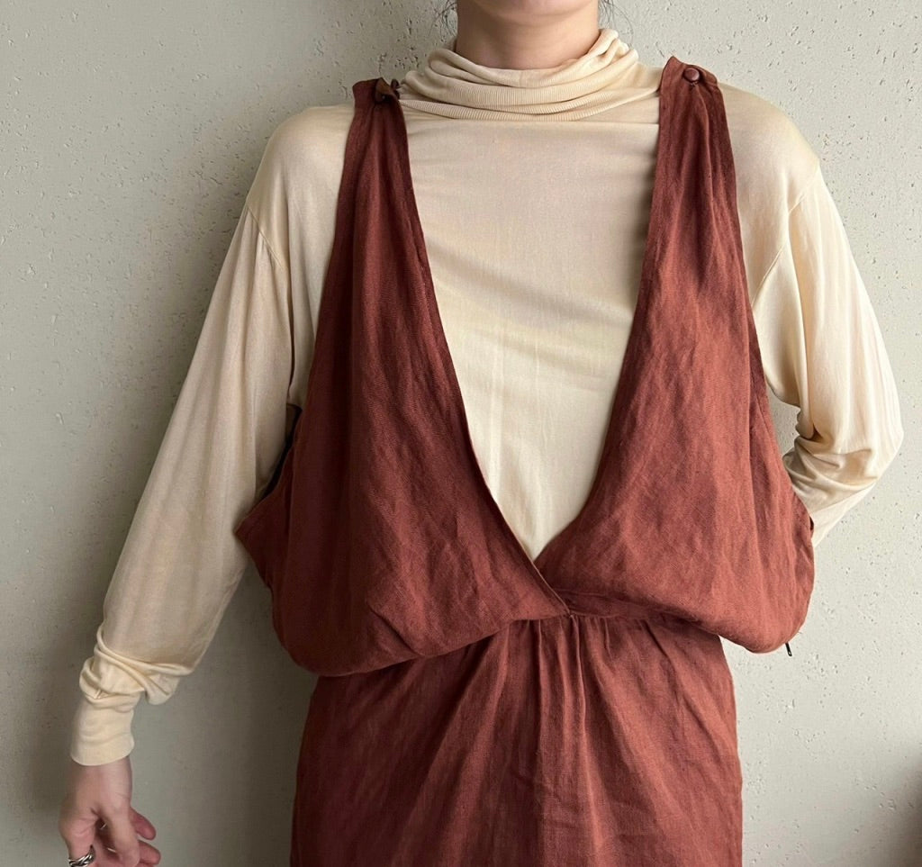 90s EURO Linen Dress