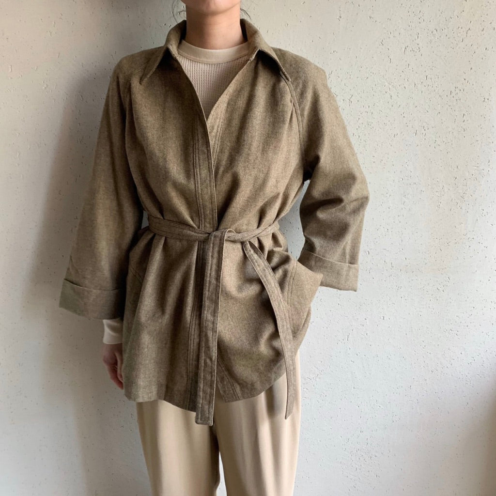 70s Wool Shirt Jacket