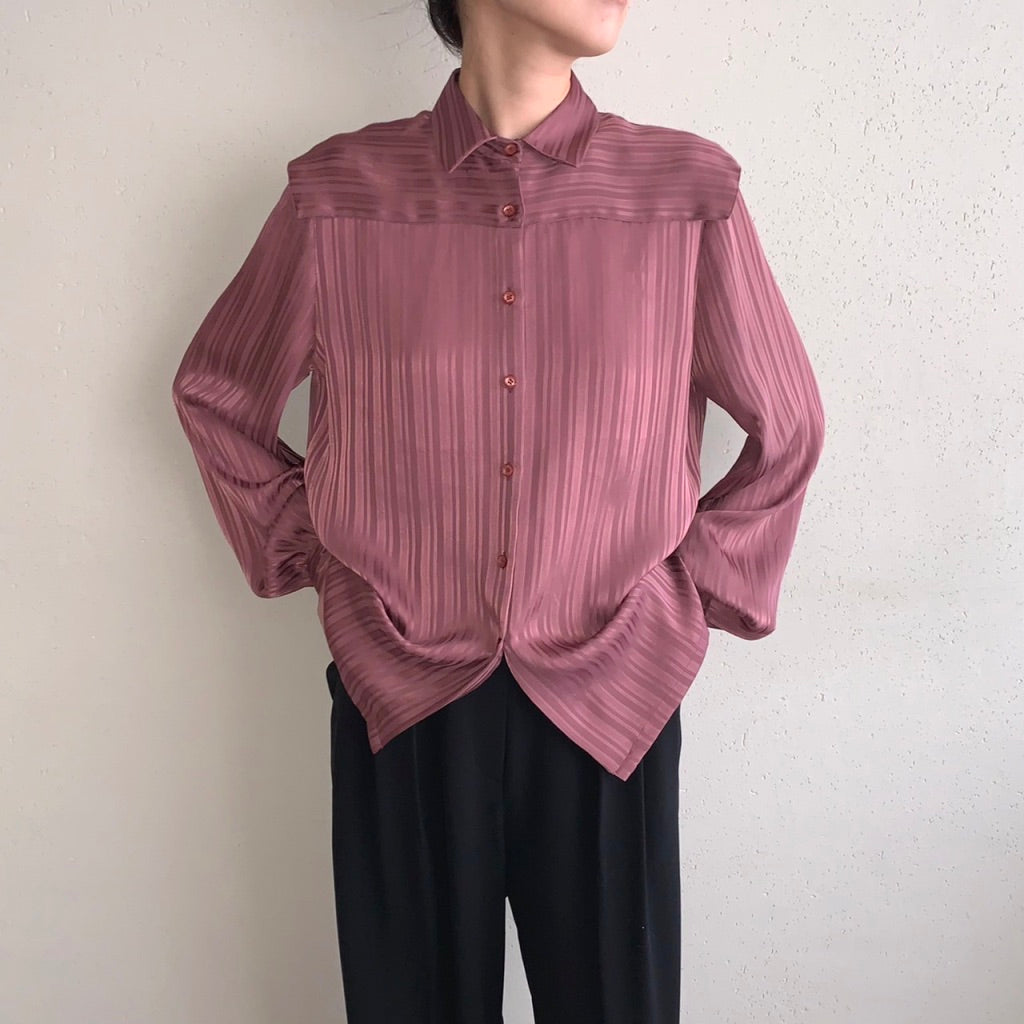 80s Striped Blouse