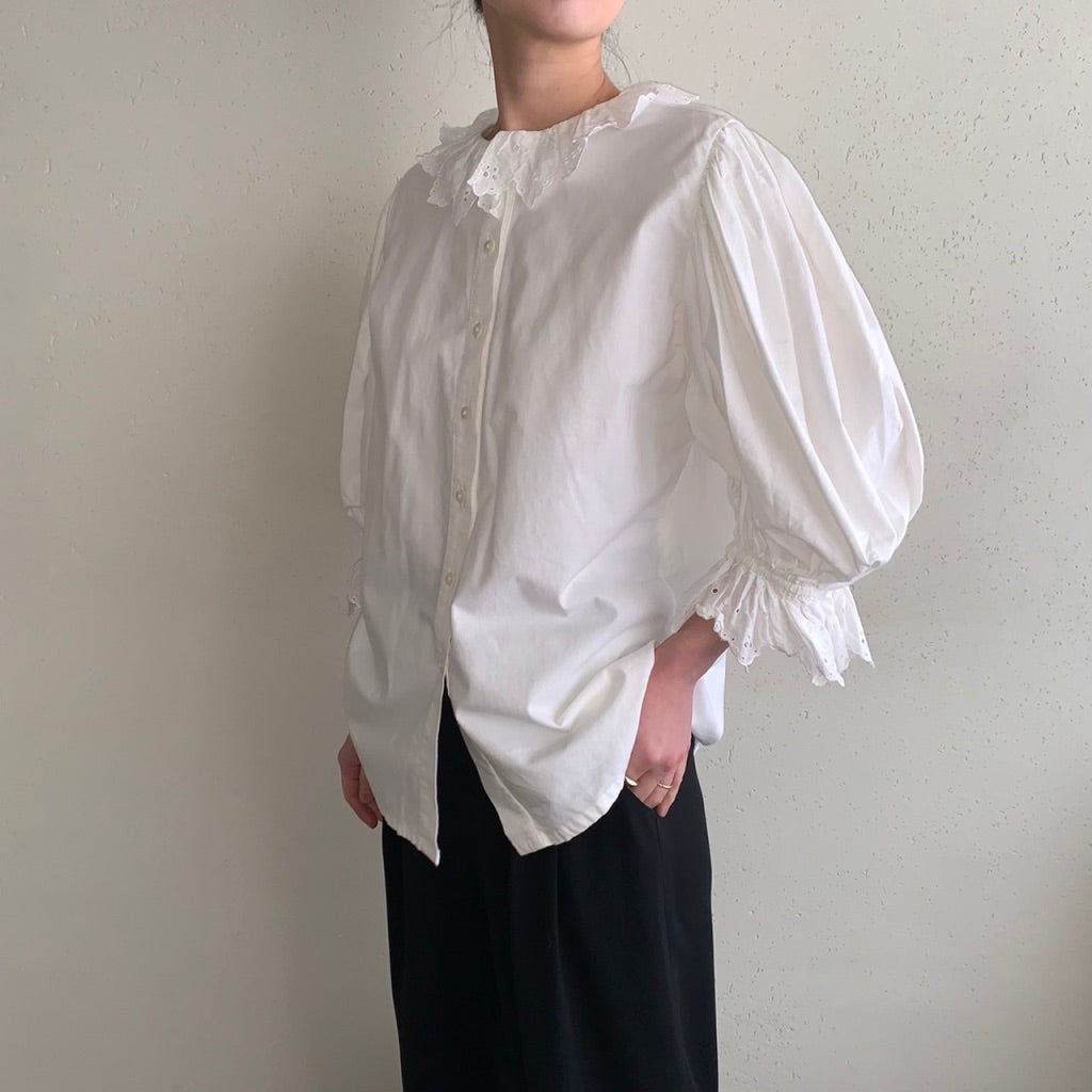 80s Lace Blouse Made in Austria