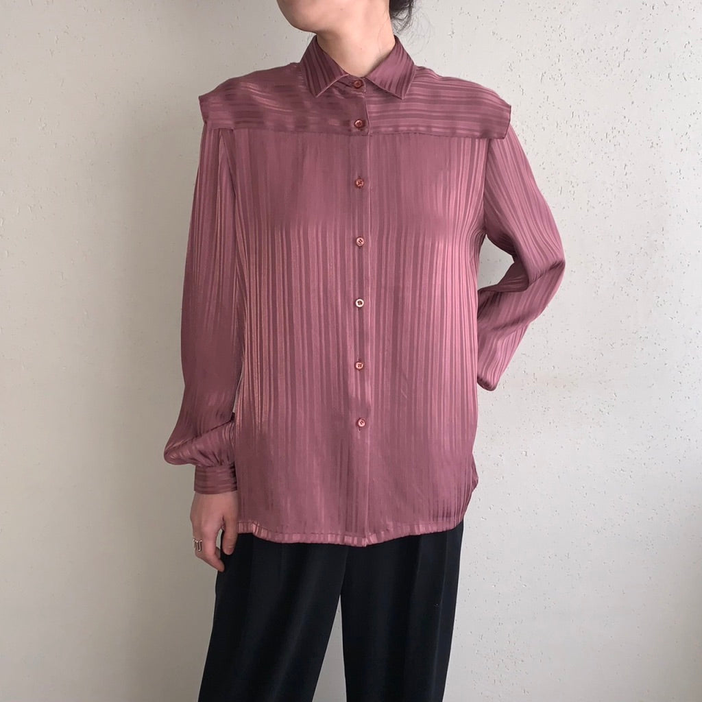 80s Striped Blouse
