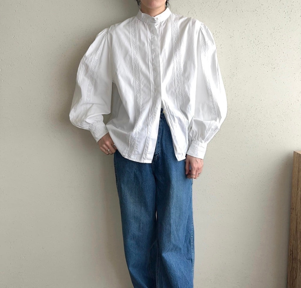 80s Balloon Sleeve Blouse Made in W,Germany