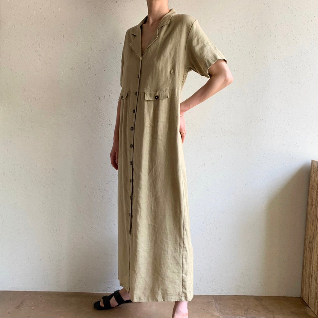 90s Linen Dress