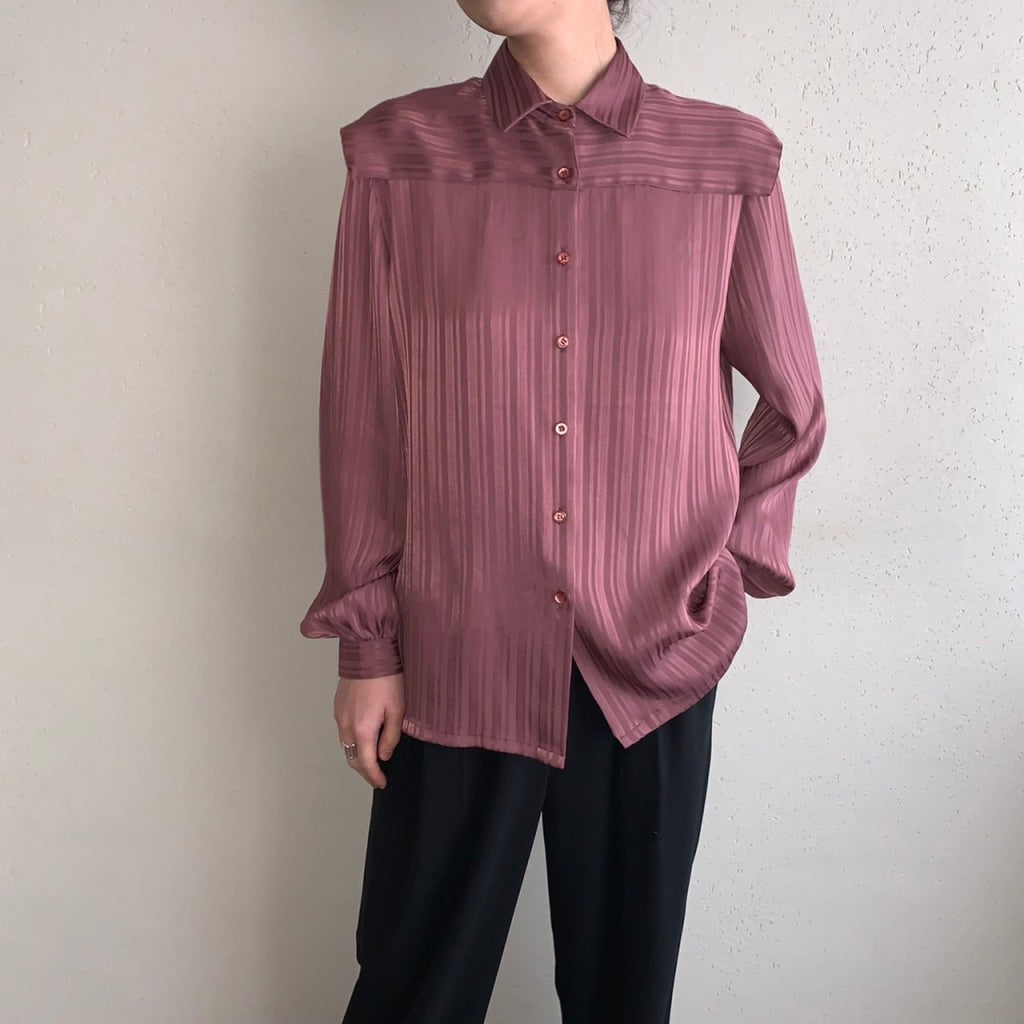 80s Striped Blouse