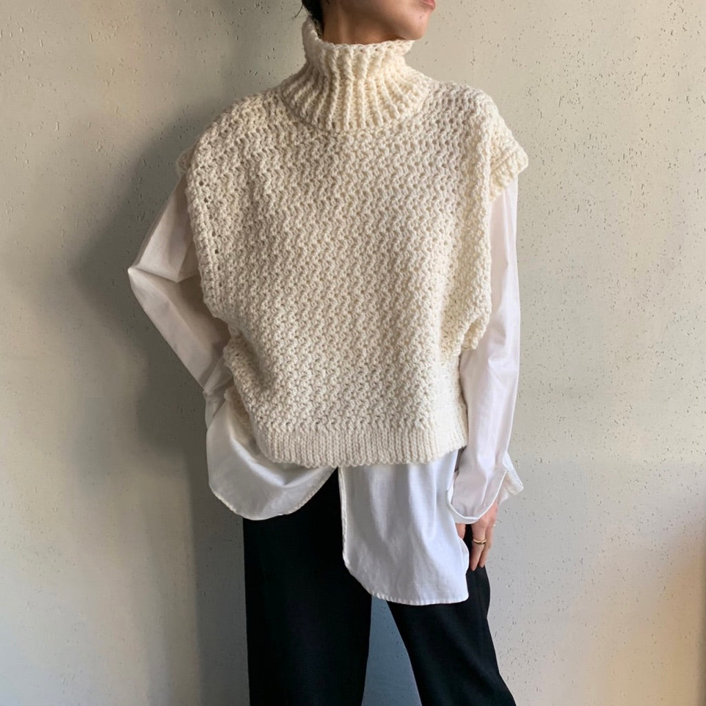 High Neck Knit Vest