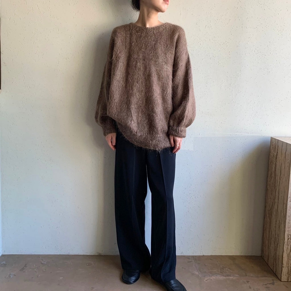 80s Mohair Oversized Hand Knit