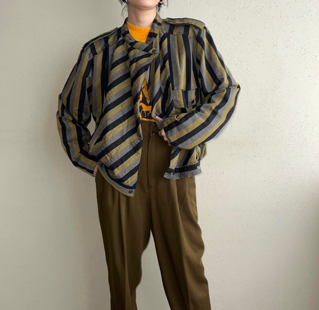 80s EURO Striped Jacket