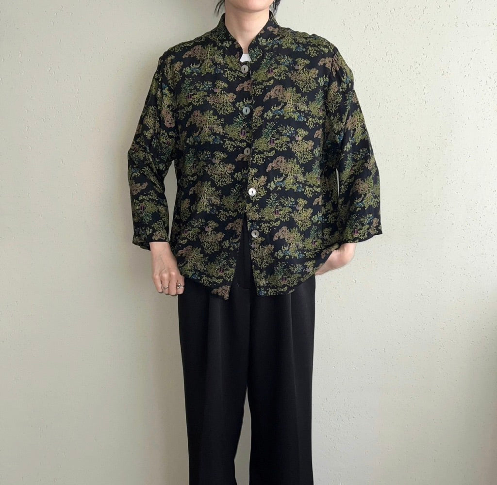 90s Asian Design Blouse Made in USA