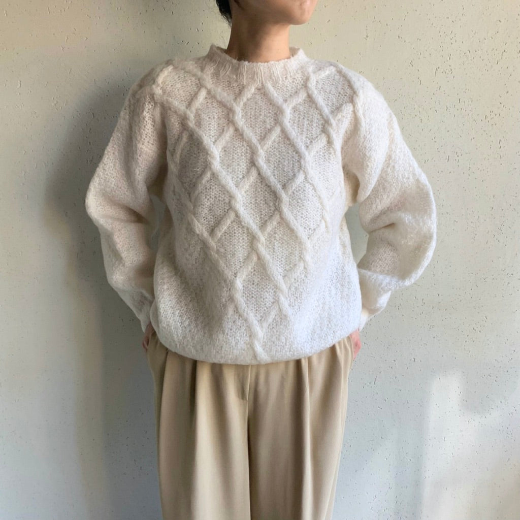 80s White Knit
