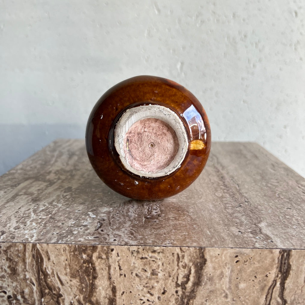 Vintage Brown Pattern Vase