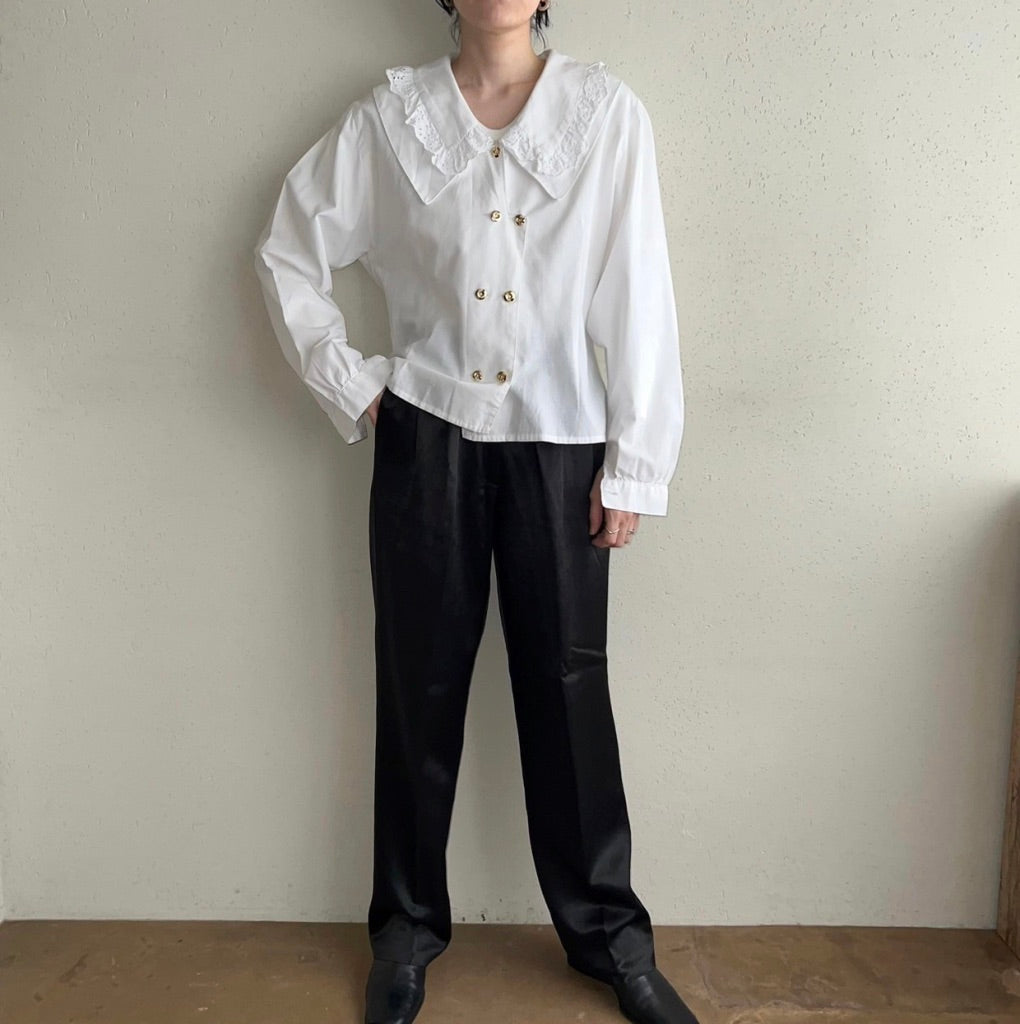 90s Lace Design Blouse