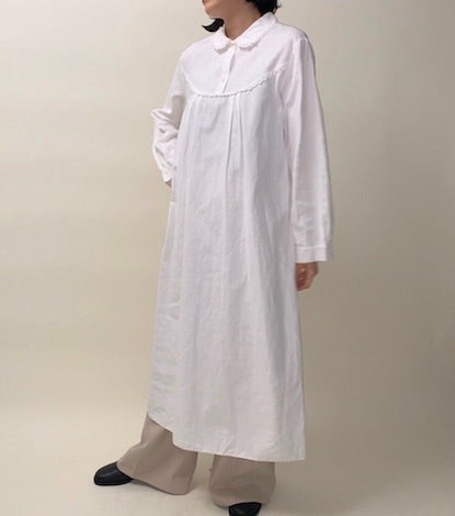 80s White Dress Made in Italy