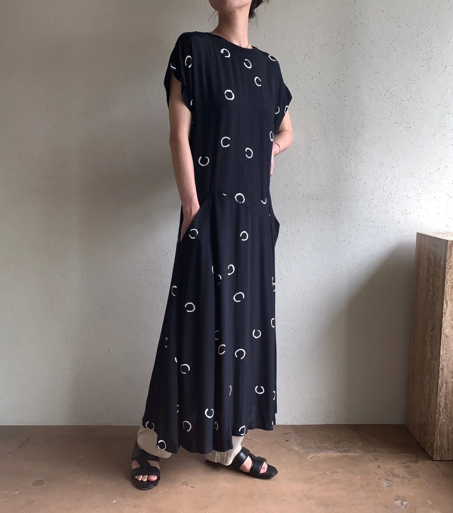 80s Print Dress
