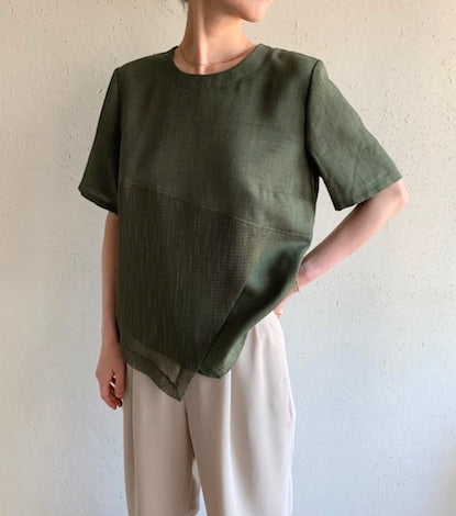 90s EURO Mesh Design Blouse