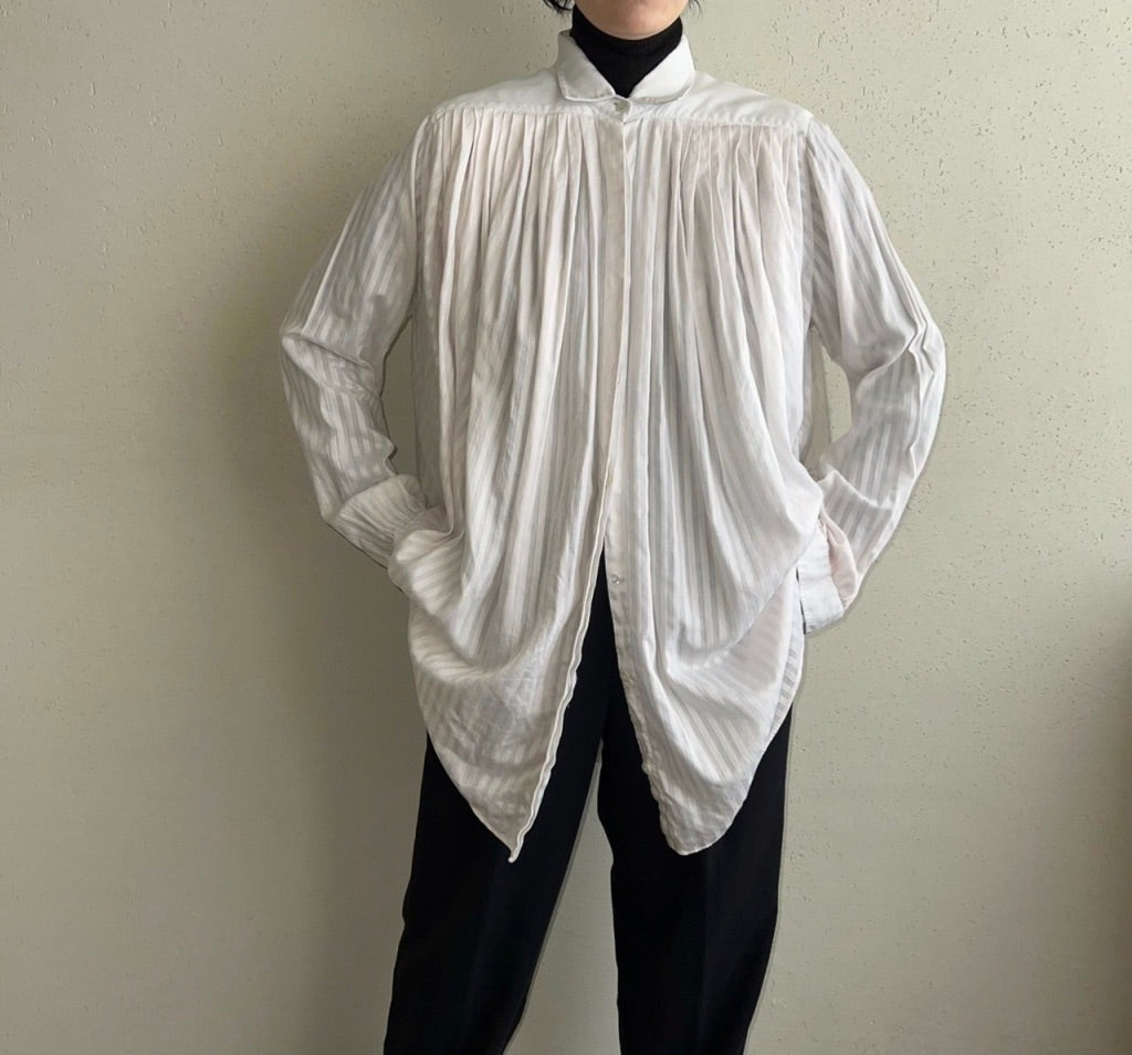 90s Pleated Blouse Made in Italy