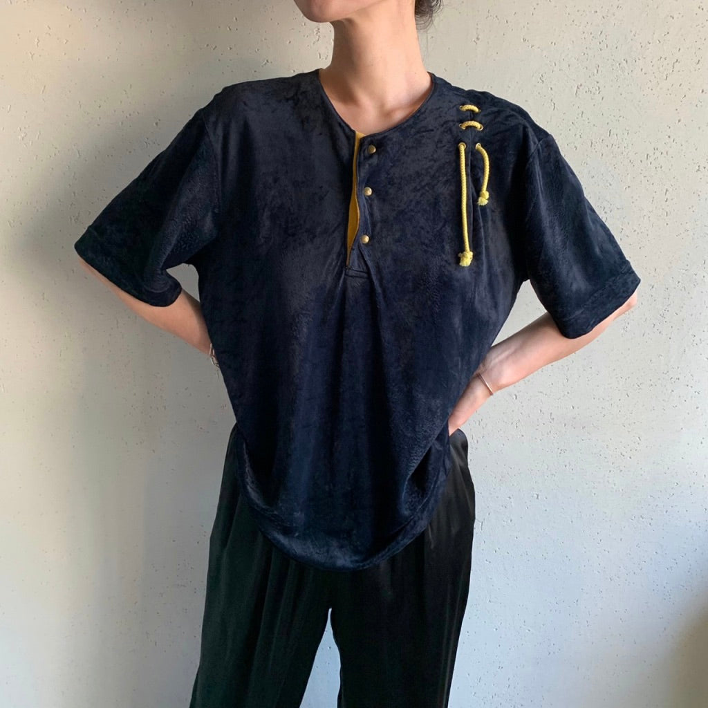 90s Velor Top Made in Italy