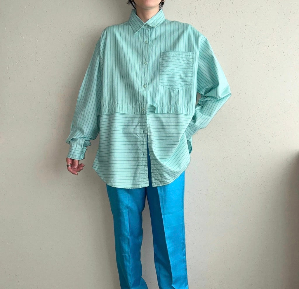 90s Striped Blouse