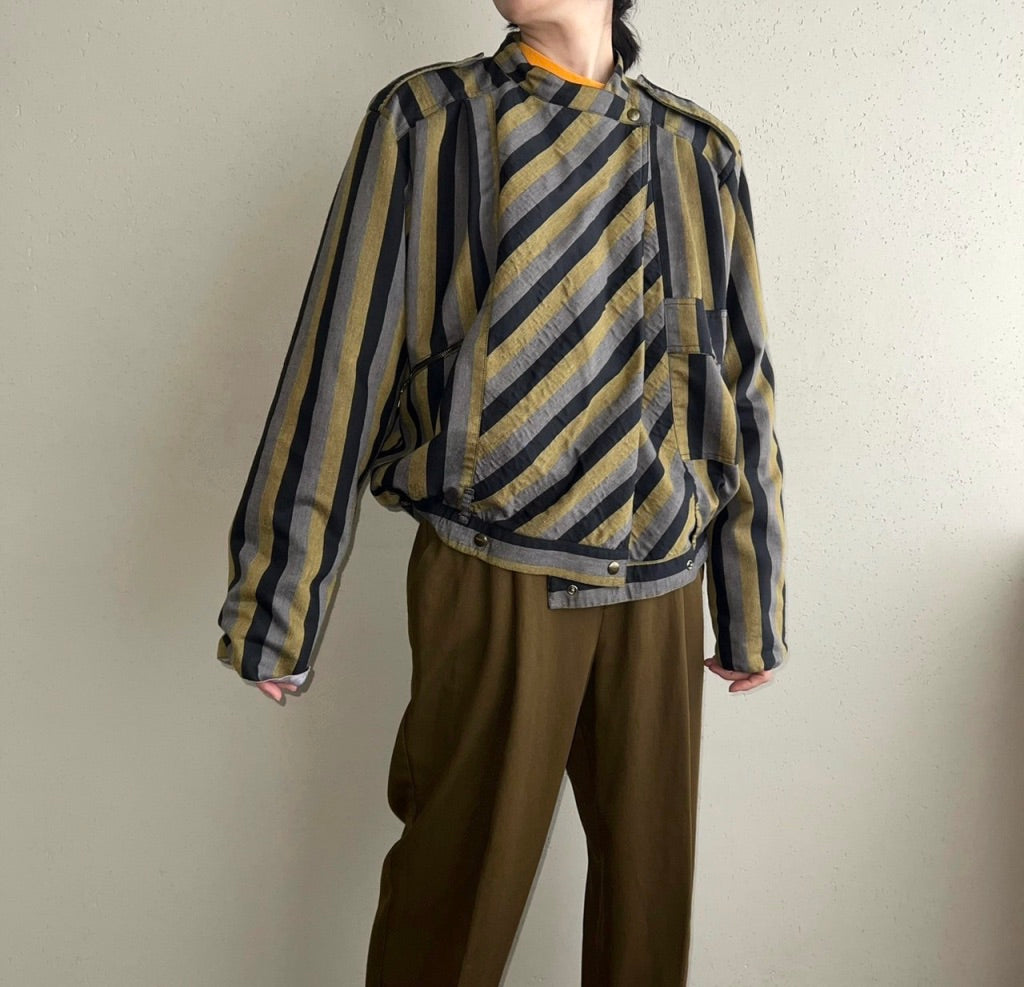80s EURO Striped Jacket