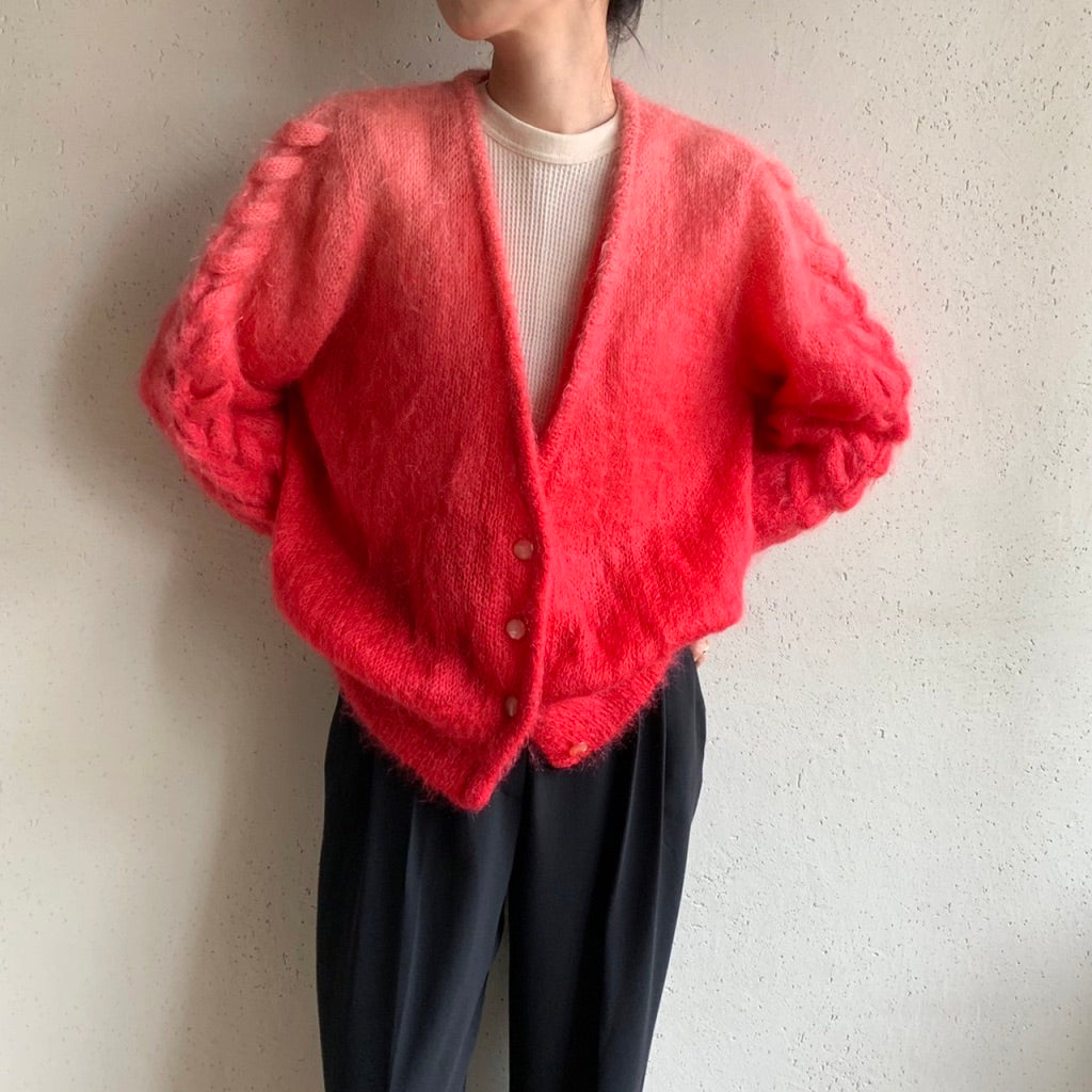 80s Gradation Knit Cardigan