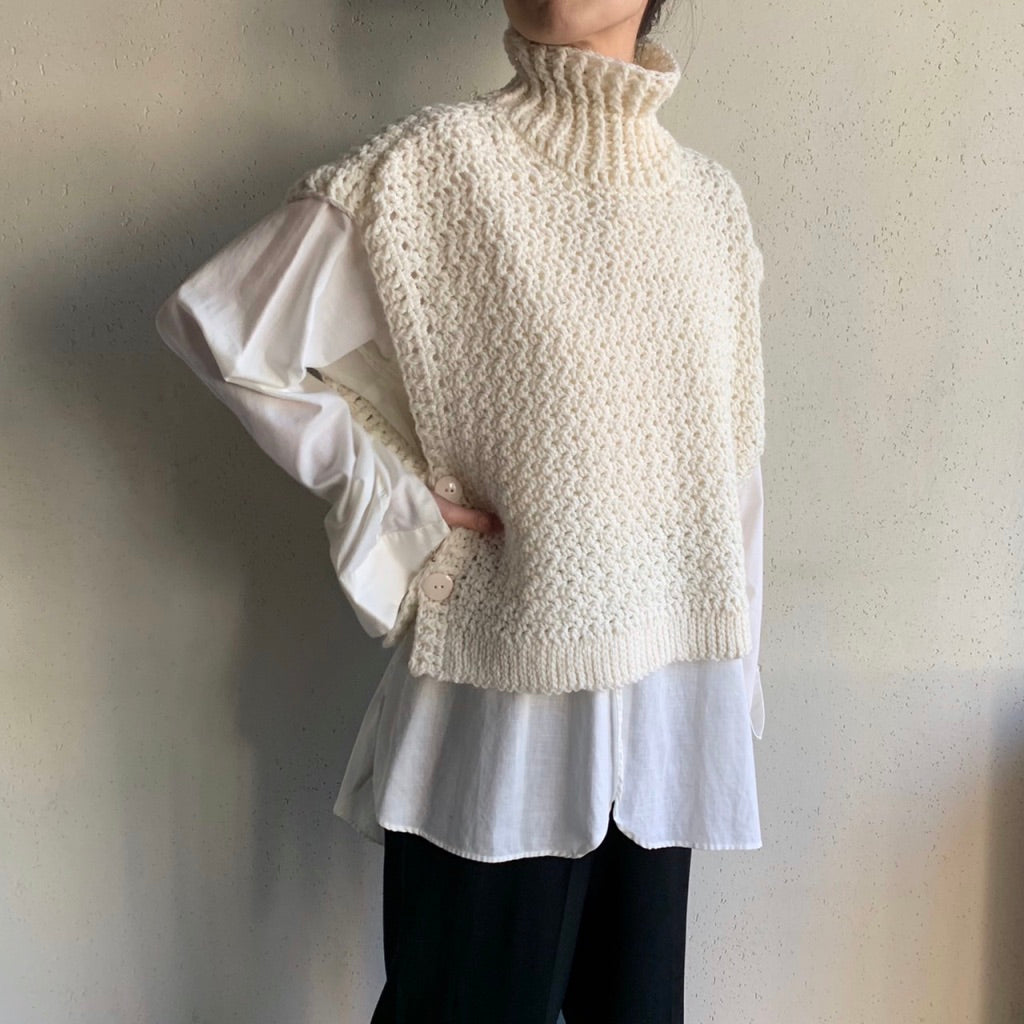 High Neck Knit Vest