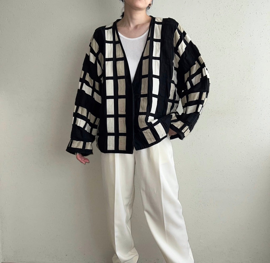 80s Woven Pattern Jacket