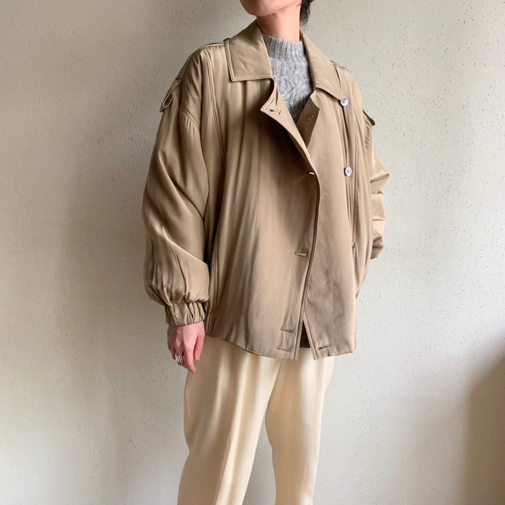 90s "ELLEN TRACY" Silk Jacket