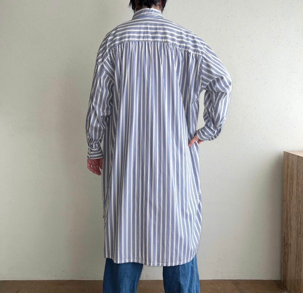 90s Striped Shirt Dress Made in Italy