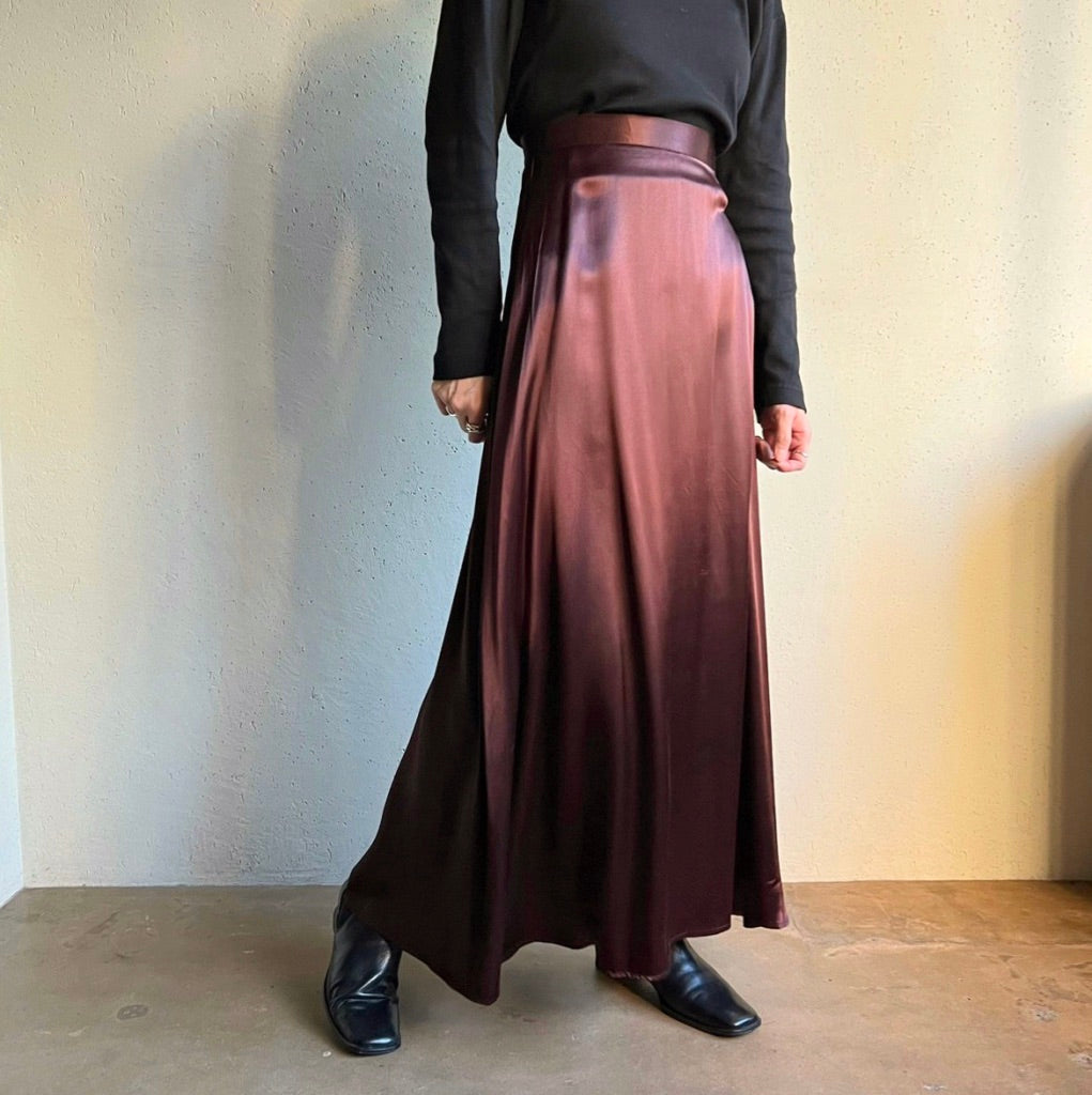 80s Shiny Skirt Made in USA