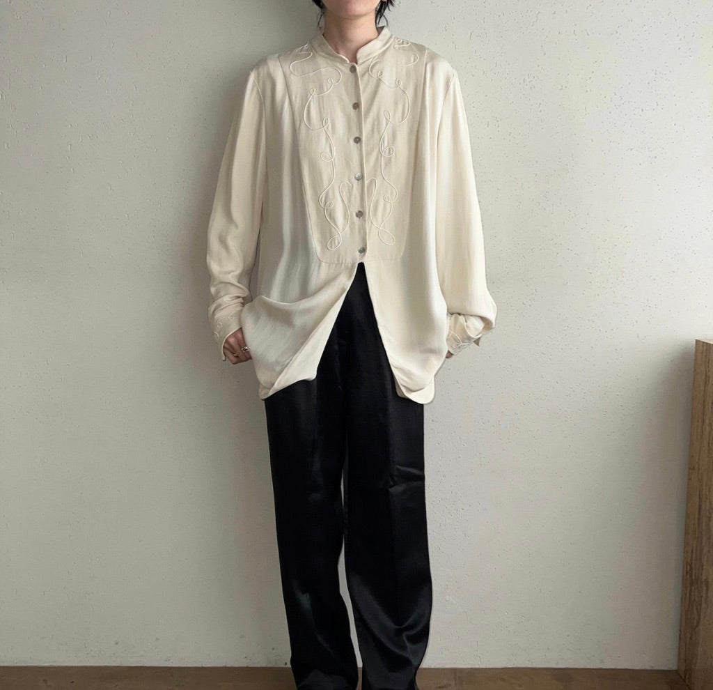 90s Design Silk Blouse